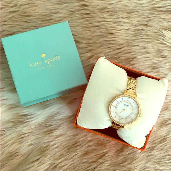 Kate Spade Gold Rhinestone Watch - Picture 1 of 8